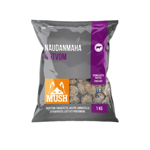 Mush raw frozen BEEF TRIPE 1kg