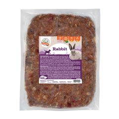 RABBIT raw frozen single protein dog food 500g