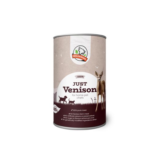 JUST VENISON steamed food for home pet chefs 400g