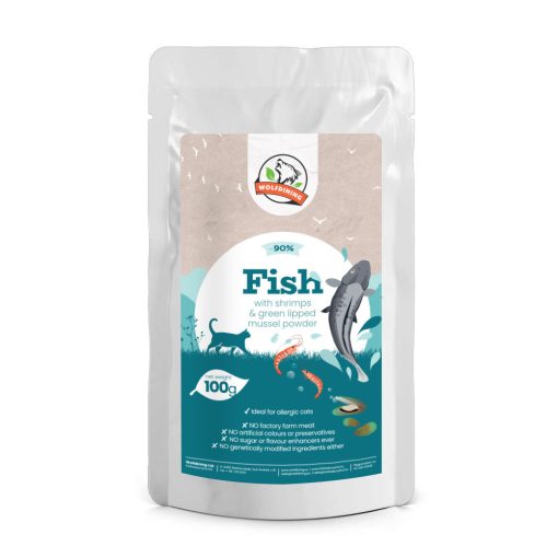 FISH steamed complete food for cats 100g